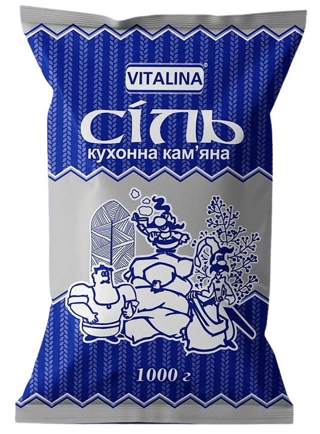 Сіль кухонна помел № 1 Vitalina 1 кг